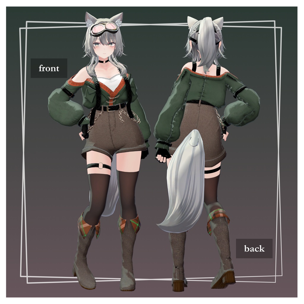 オリジナル3Dモデル 「翠羽」-Suiha-