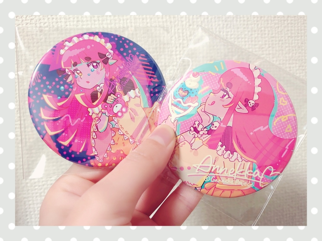 レトロポップ缶ミラー*アンネッカ*チョコミントパフェ