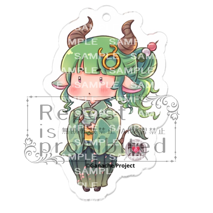 牡牛座*ウメちゃん*アクリルキーホルダー*Astrology Sweets Zombie