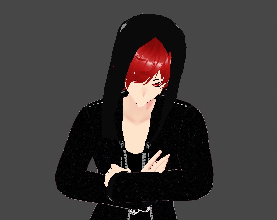 Black punk cardigan (only cardigan)