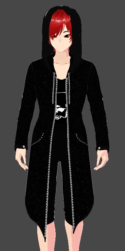 Black punk cardigan (only cardigan)