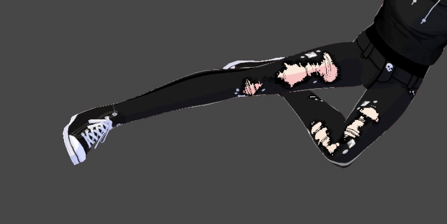 Rock Ripped Jeans (Inner bottom, only jeans)