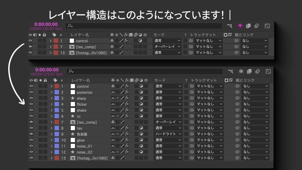 【AEP】Mixed Media プリセット Vol.1 | 縦横対応・テクスチャセット付き