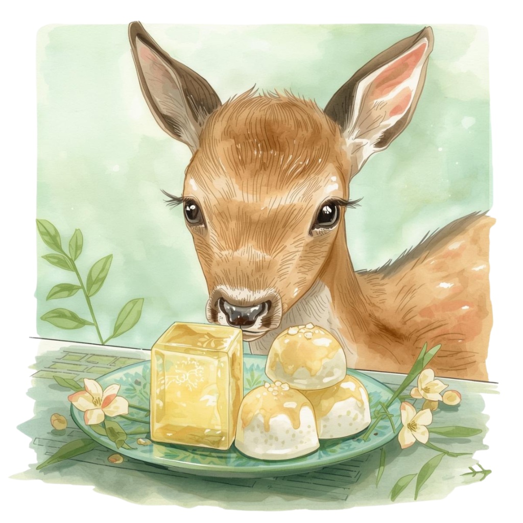 【和菓子×動物シリーズ】水彩画クリップアート10点セット PNG