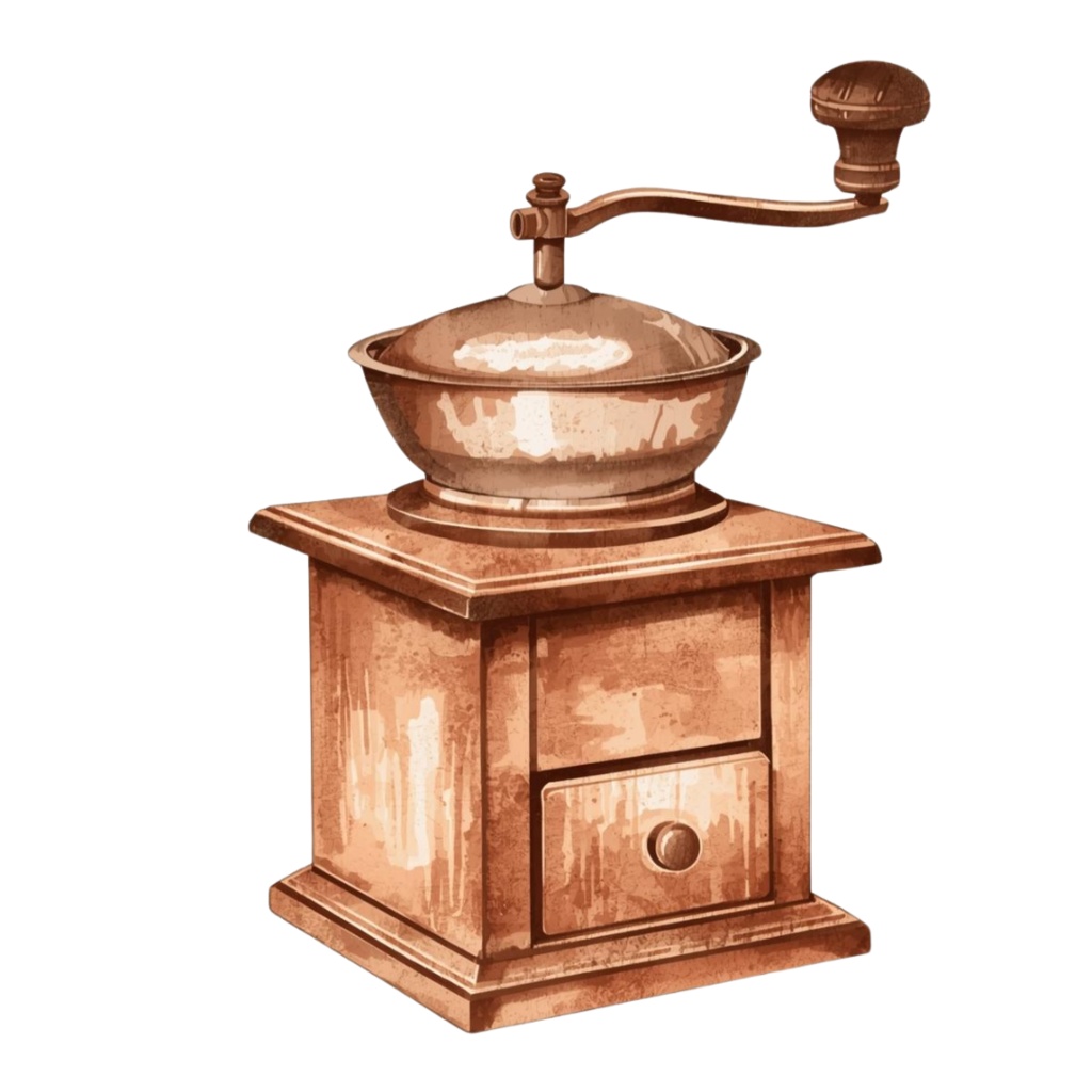 【ブラウン カフェシリーズ】水彩画クリップアート10点セット PNG