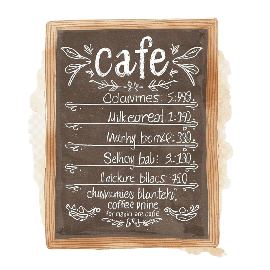 【ブラウン カフェシリーズ】水彩画クリップアート10点セット PNG