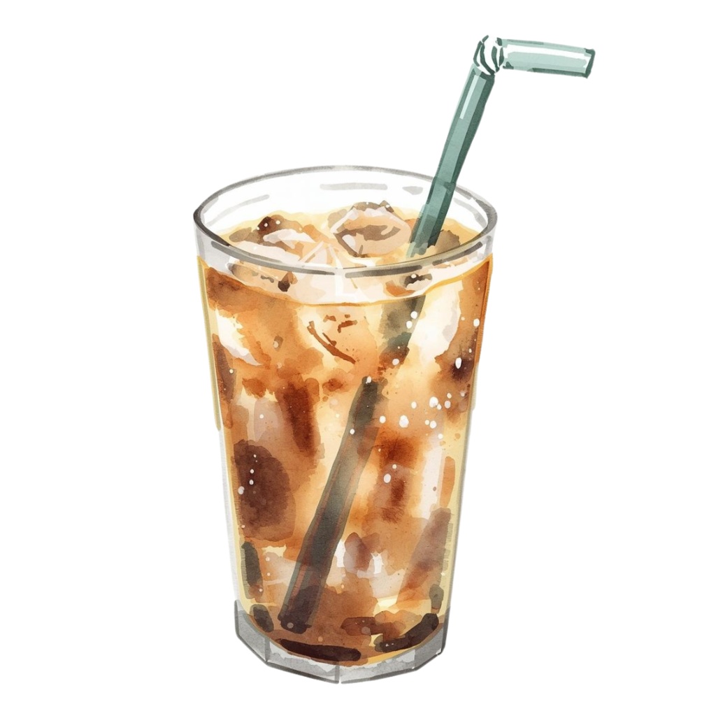 【ブラウン カフェシリーズ】水彩画クリップアート10点セット PNG