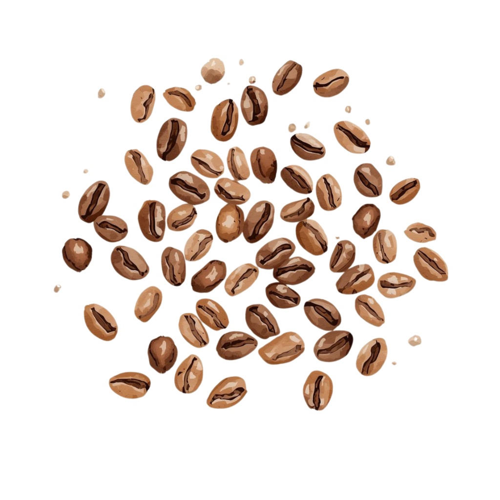 【ブラウン カフェシリーズ】水彩画クリップアート10点セット PNG