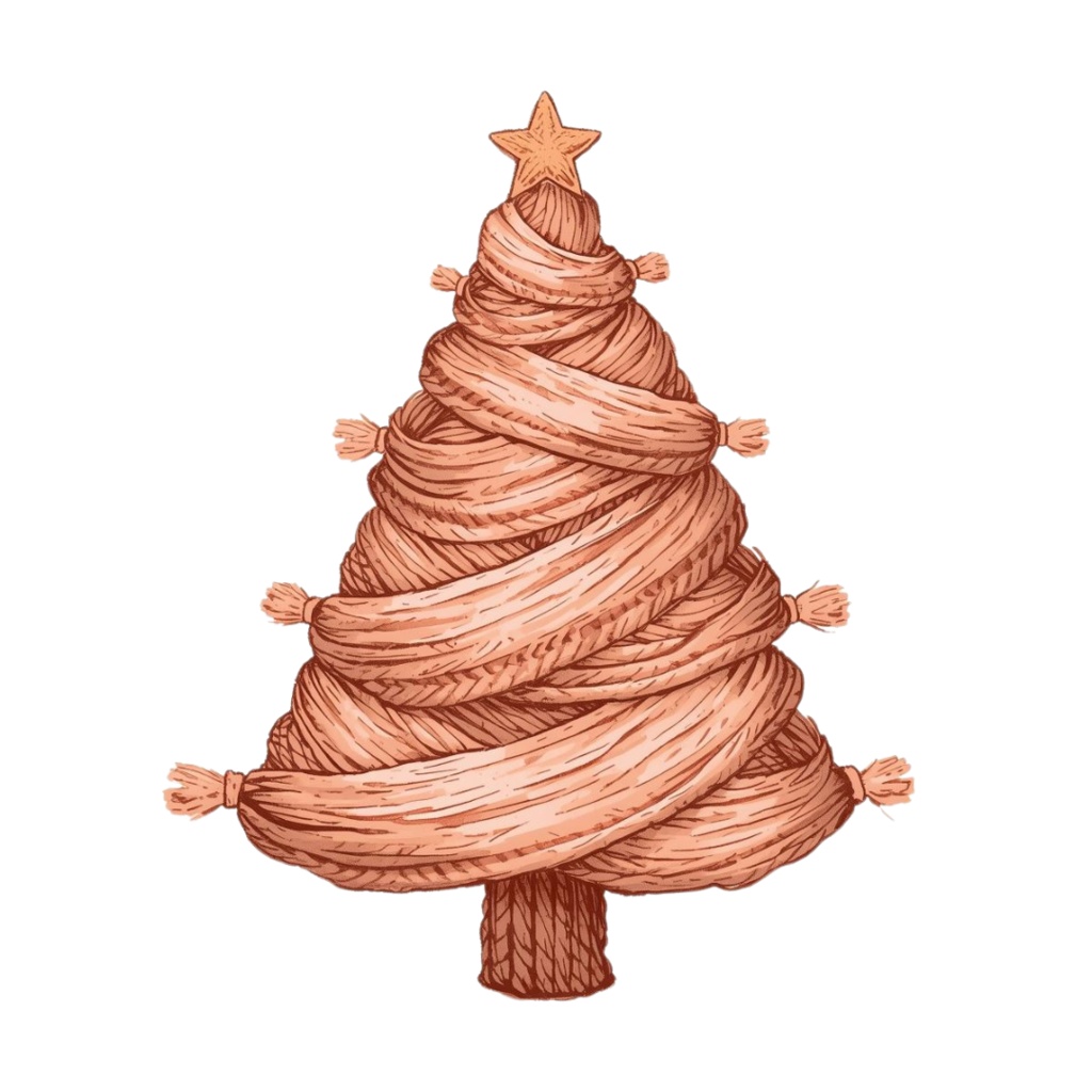 【クリスマスシリーズ】毛糸×手書き風クリップアート20点セット PNG