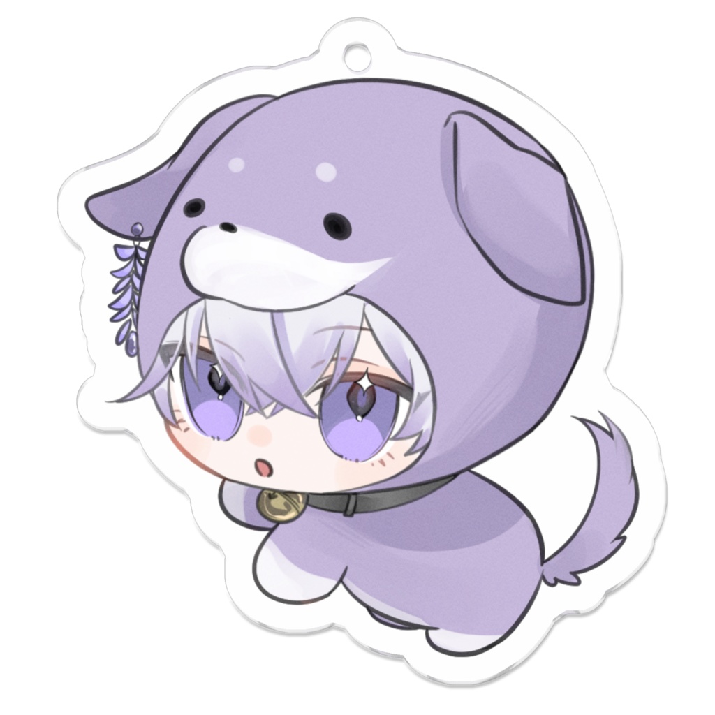 【紫鬼ノ瀬レイ】わんちゃんアクキー