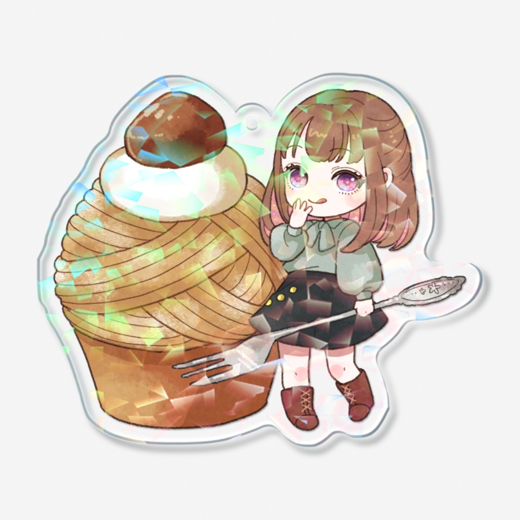 モンブランアクリルキーホルダー