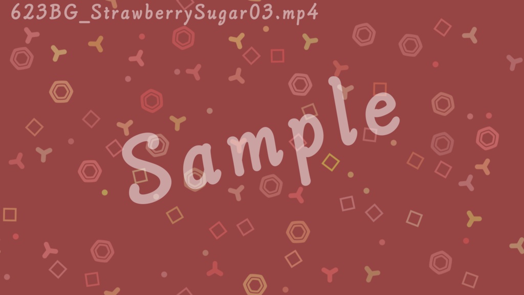 【配信向け動画素材】623BG - Strawberry Sugar