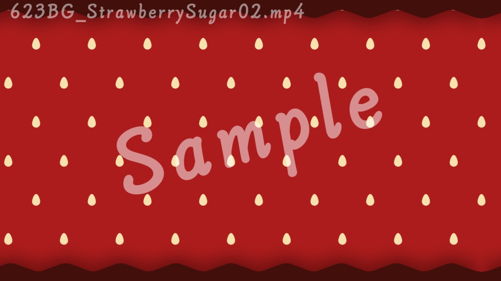 【配信向け動画素材】623BG - Strawberry Sugar