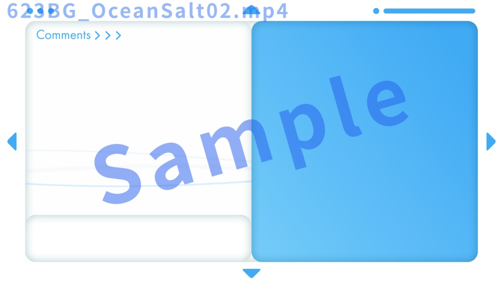 【配信向け動画素材+オーバーレイ】623BG - Ocean Salt(+Overlay)