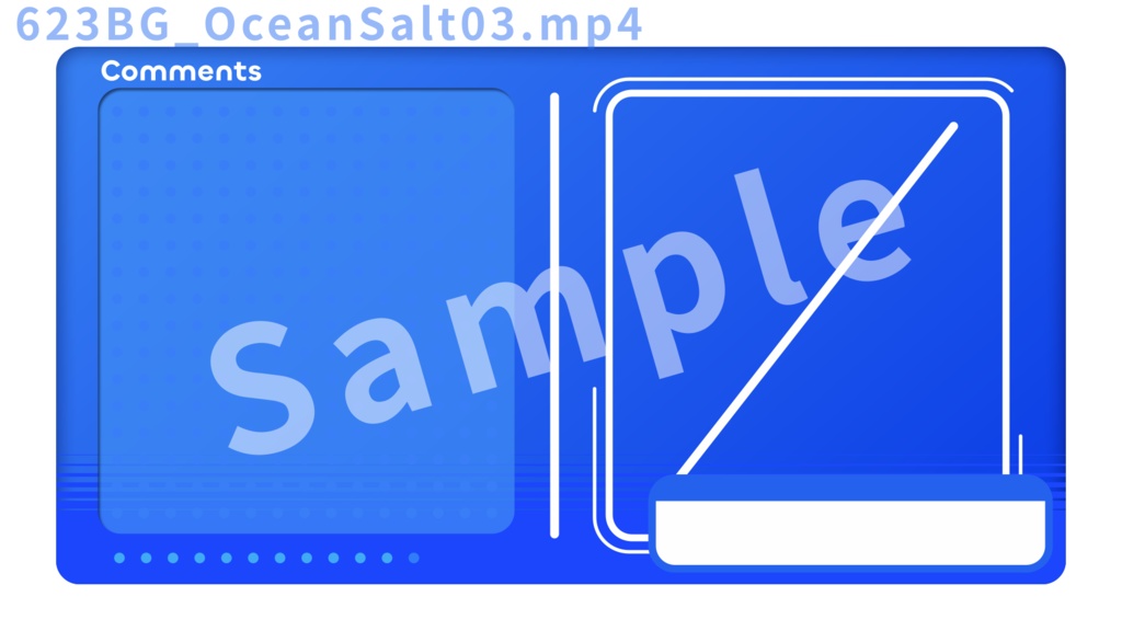 【配信向け動画素材+オーバーレイ】623BG - Ocean Salt(+Overlay)