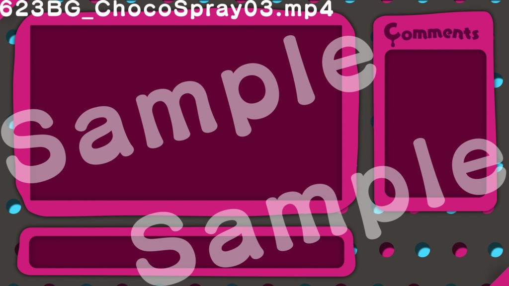 配信向け動画素材 オーバーレイ 623bg Chocospray Overlay 623acre Booth店 Booth