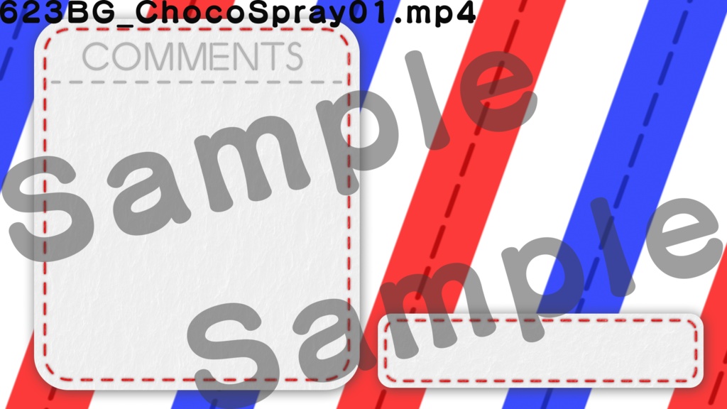 【配信向け動画素材+オーバーレイ】623BG - ChocoSpray(+Overlay)
