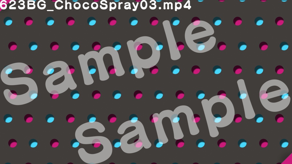 【配信向け動画素材】623BG - ChocoSpray