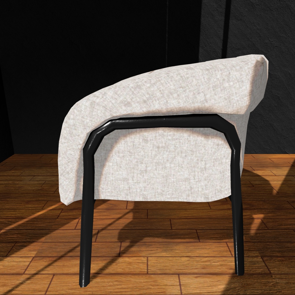 【3Dモデル/無料】シングルソファ(1人掛け)