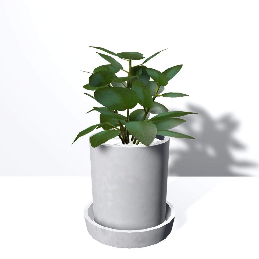 【3Dモデル】ミニ観葉植物 3点セット