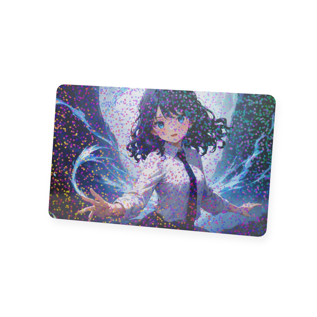 無知無知ファンタジー『エミリア』キラキラ両面プラスチックカード
