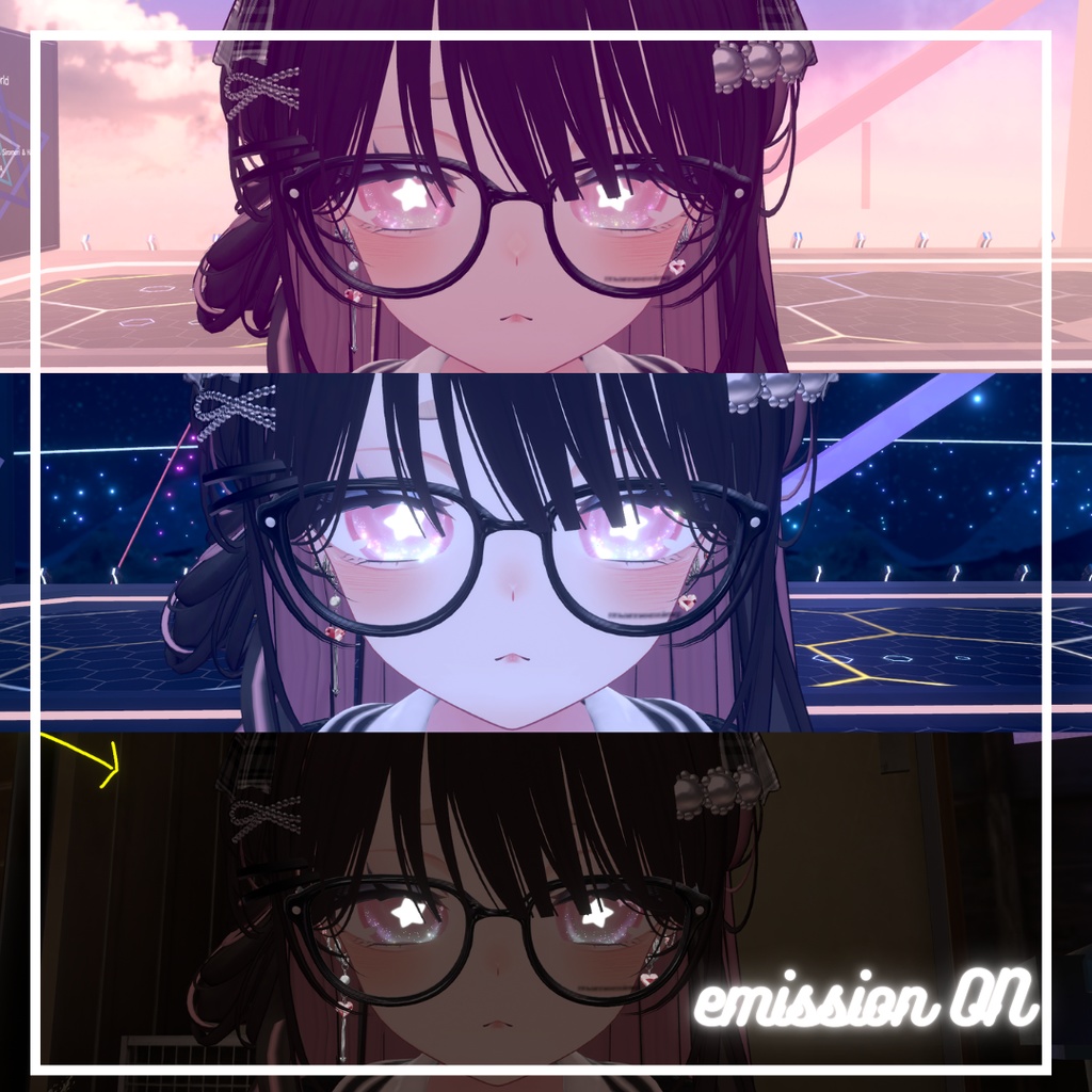 【 6アバター対応】STARRY☆EYES TEXTURE🌟