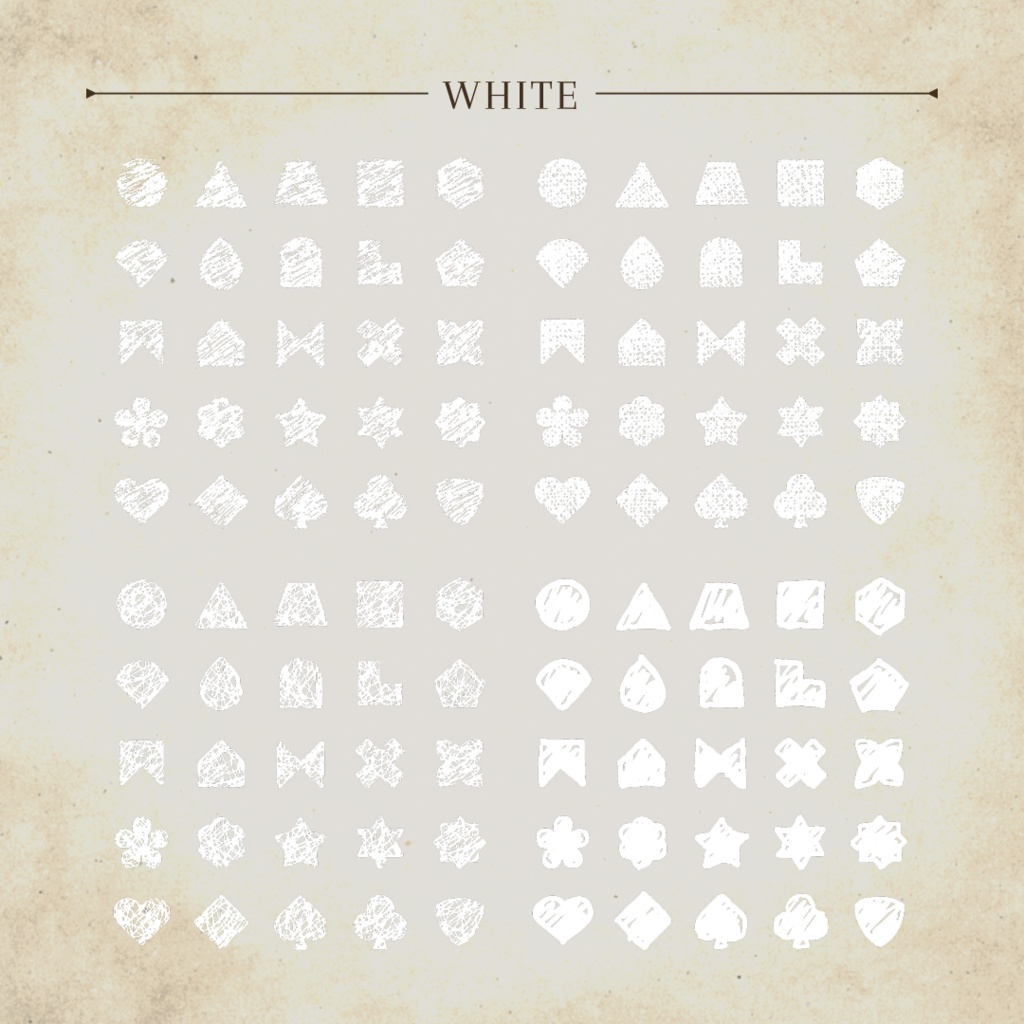 意味深マーク3-手描きテクスチャー