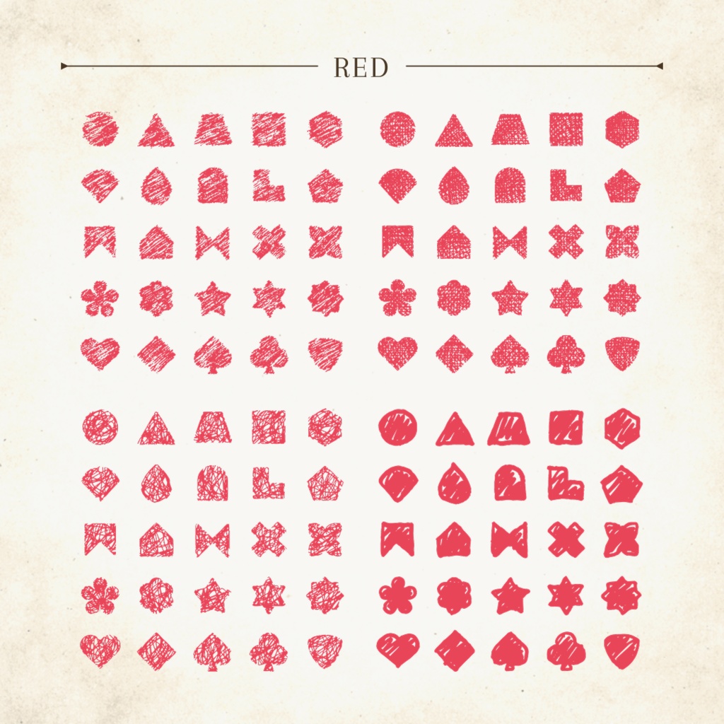 意味深マーク3-手描きテクスチャー