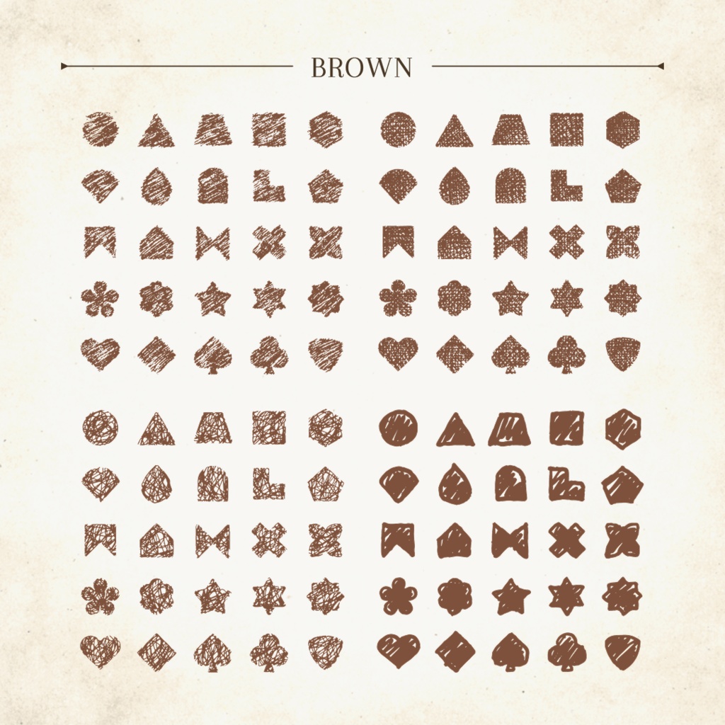 意味深マーク3-手描きテクスチャー