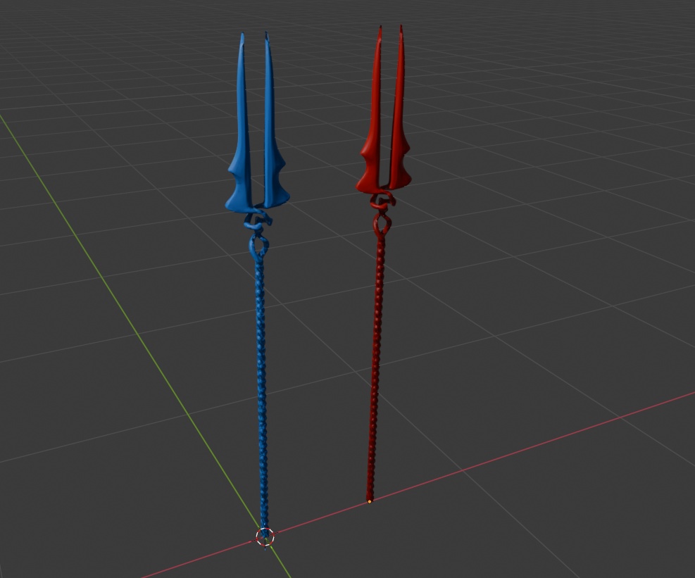 ロンギヌスの槍(青&赤)