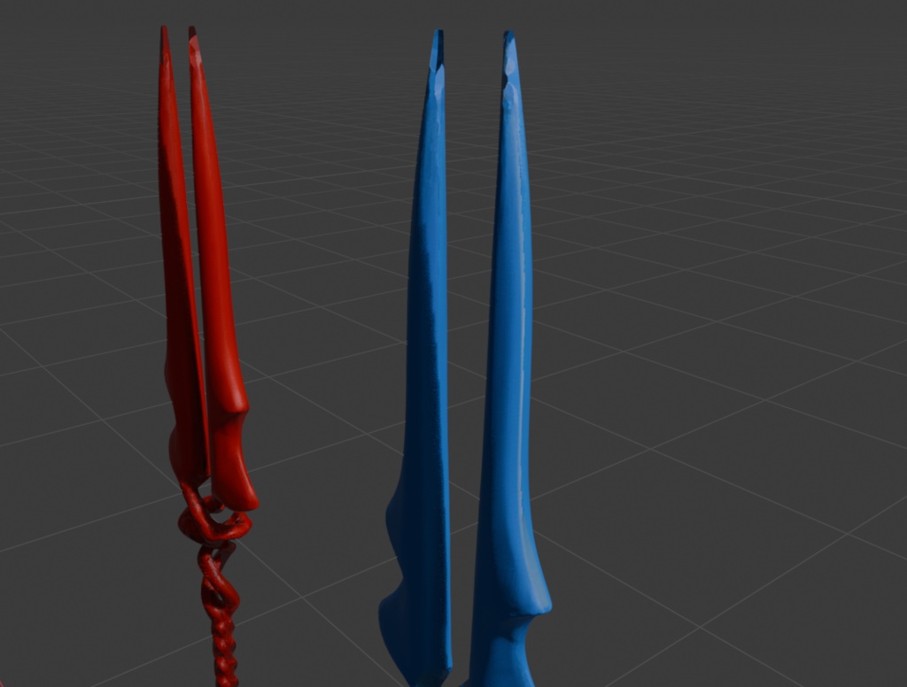 ロンギヌスの槍(青&赤)