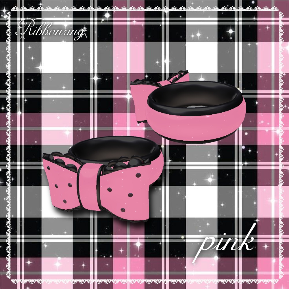 【VRchat/全アバター対応】Ribbonring♥リボンの指輪🎀