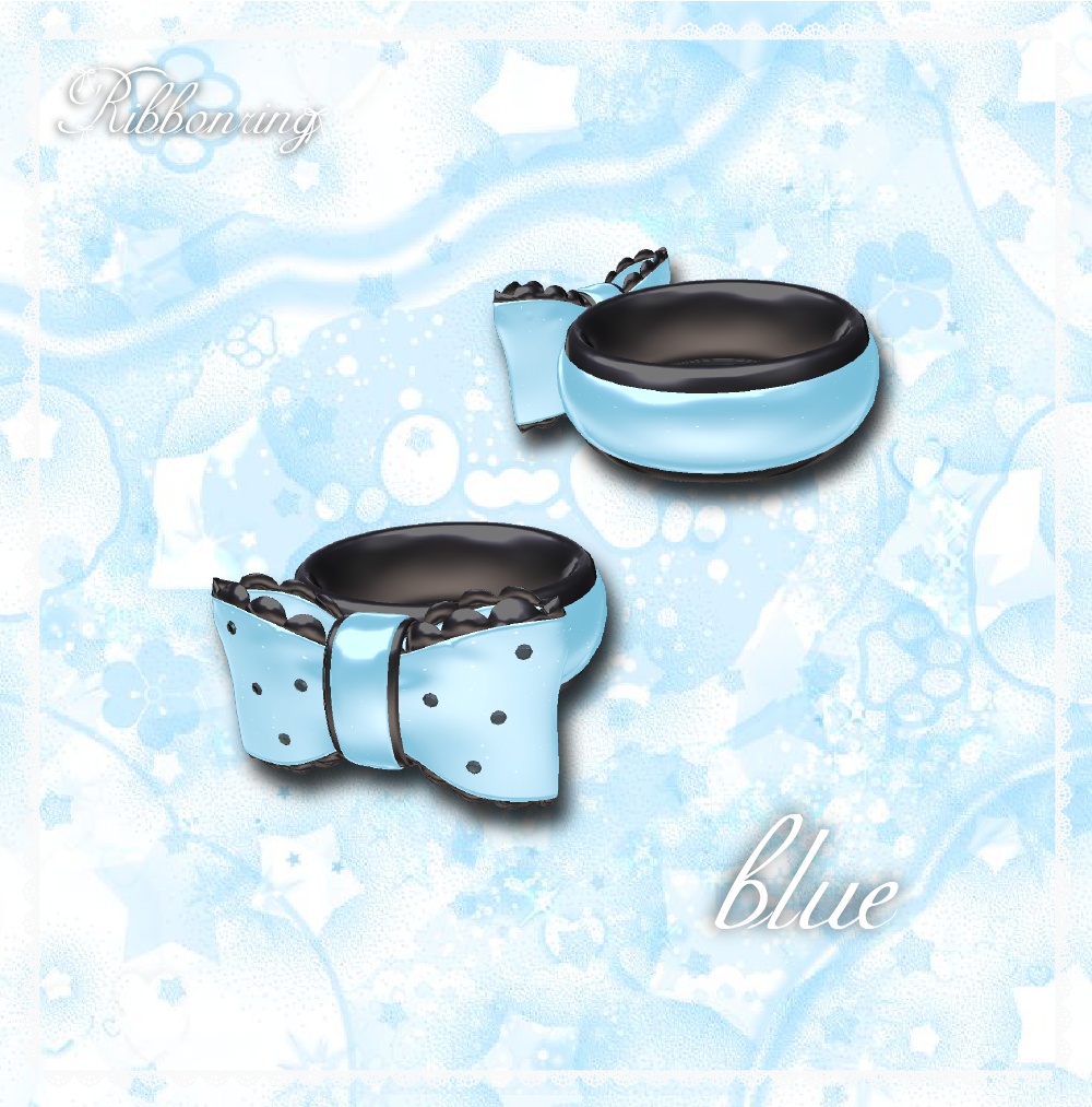 【VRchat/全アバター対応】Ribbonring♥リボンの指輪🎀