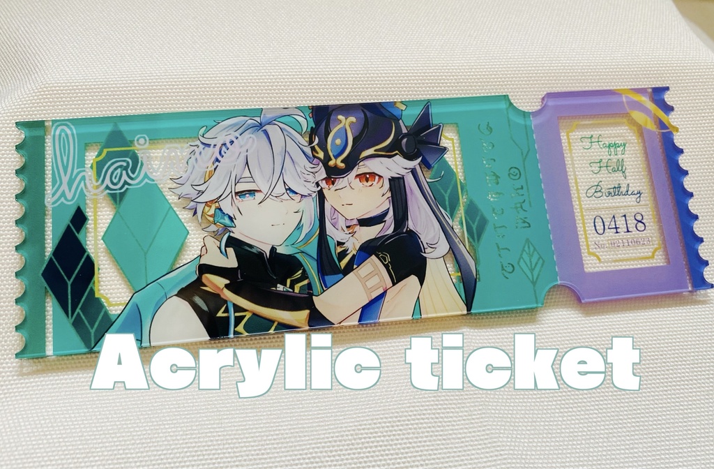 アクリルチケット