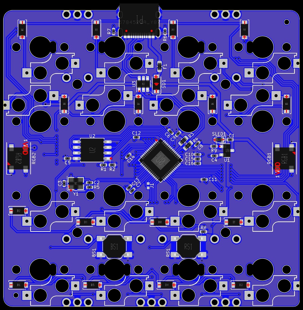 kawgary16互換マクロパッド「azul 16」