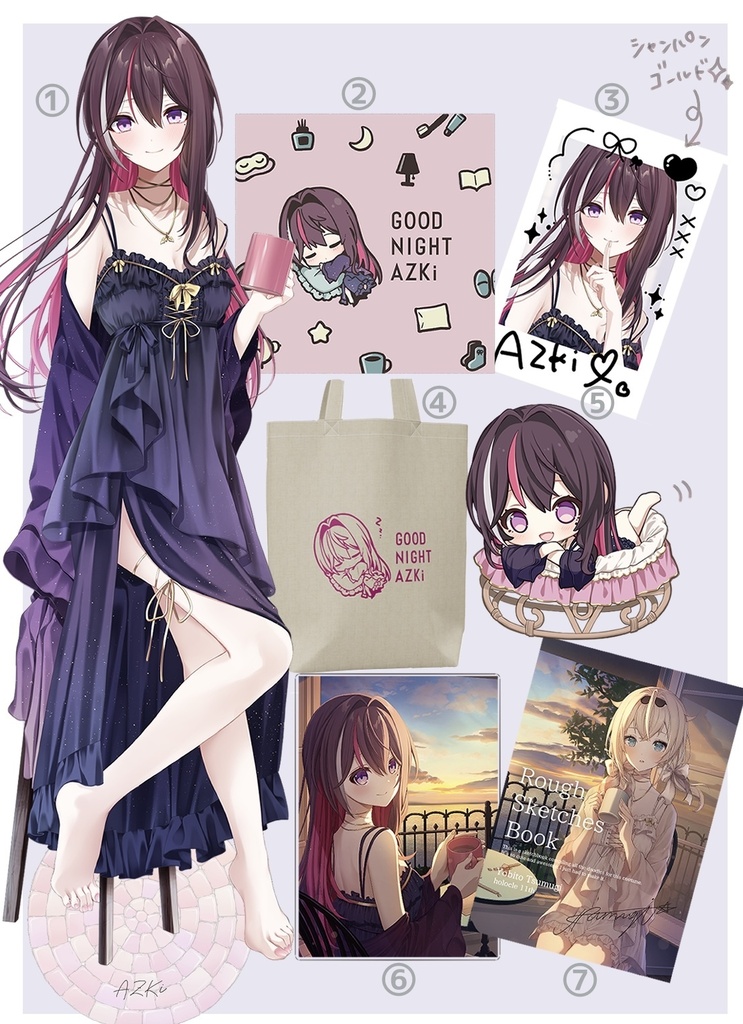 AZKiネグリジェセット ホロクル11th