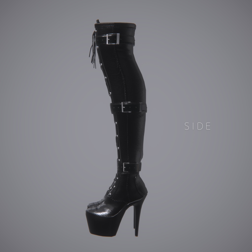 Gothic Over knee boots