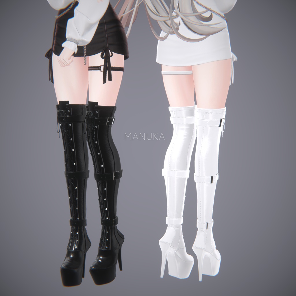 Gothic Over knee boots