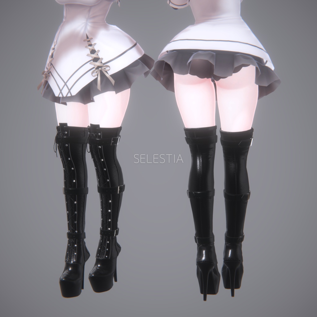 Gothic Over knee boots