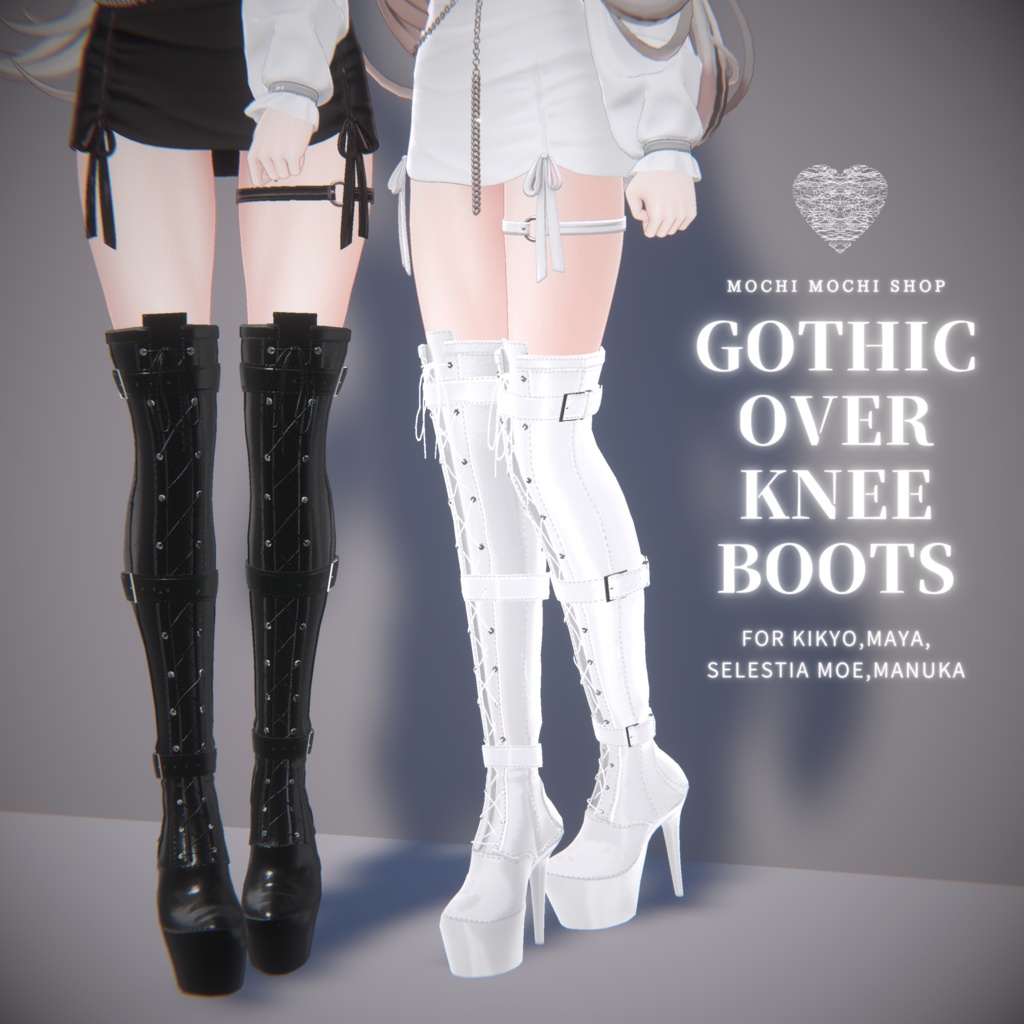 Gothic Over knee boots