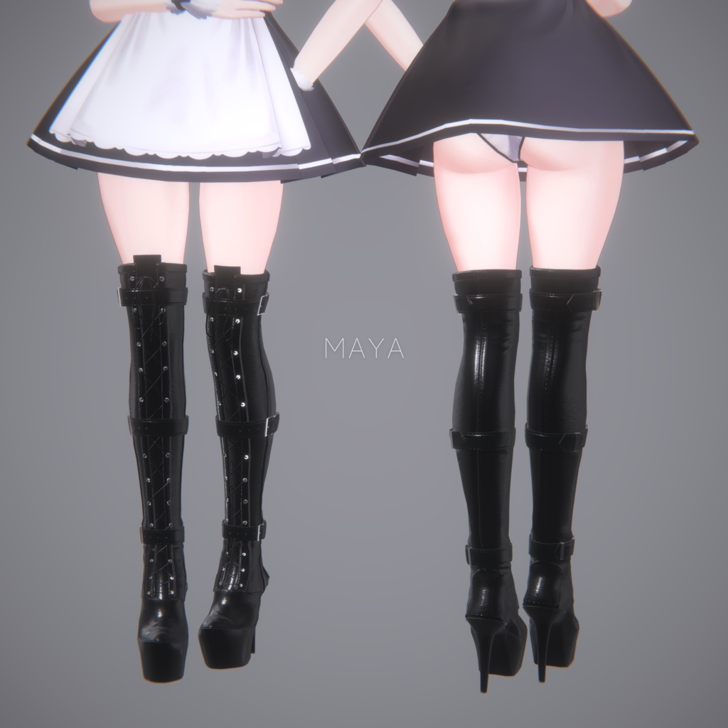 Gothic Over knee boots