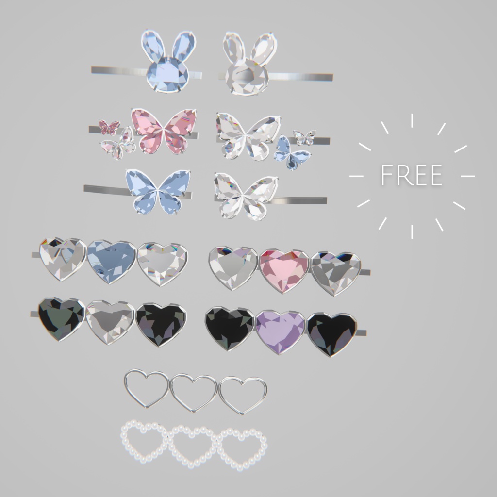 【正規品直輸入】 set Hairclip Mochi FREE＊ - BOOTH - もちもちしょっぷ その他