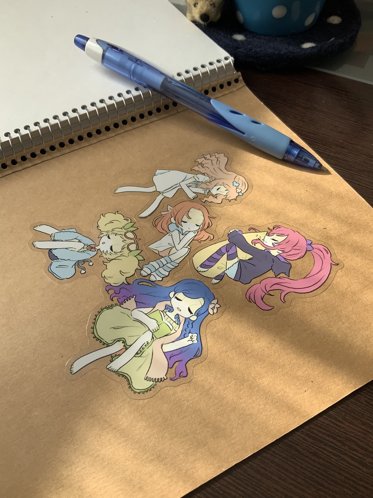 おやすみドリアカ シールセット(5枚入り)