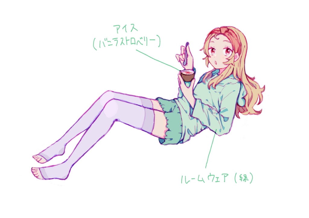 星宮いちごのくつろぎオフタイム シール(全3種)