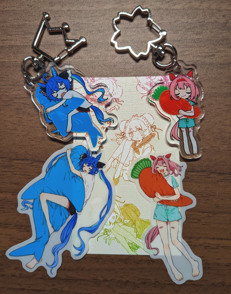 すやすやアクリルキーホルダー(全2種)