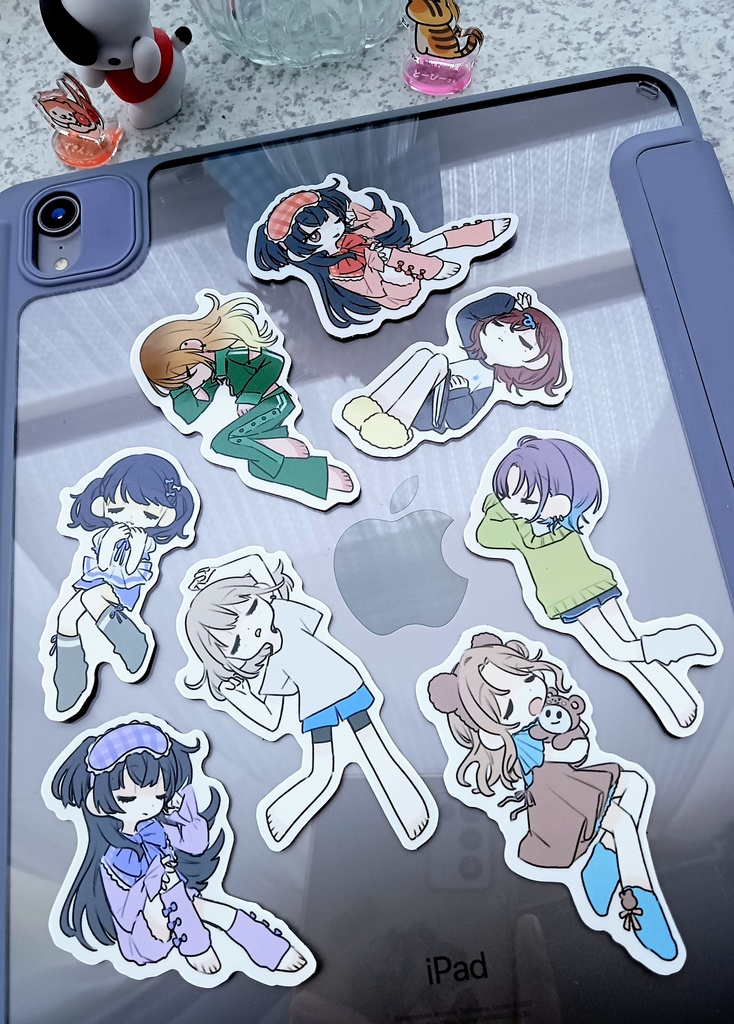 おやすみストレイ シールセット(3枚入り)