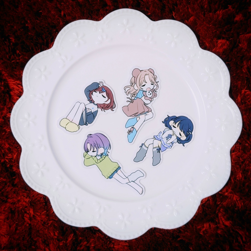 おやすみノクチル シールセット(4枚入り)