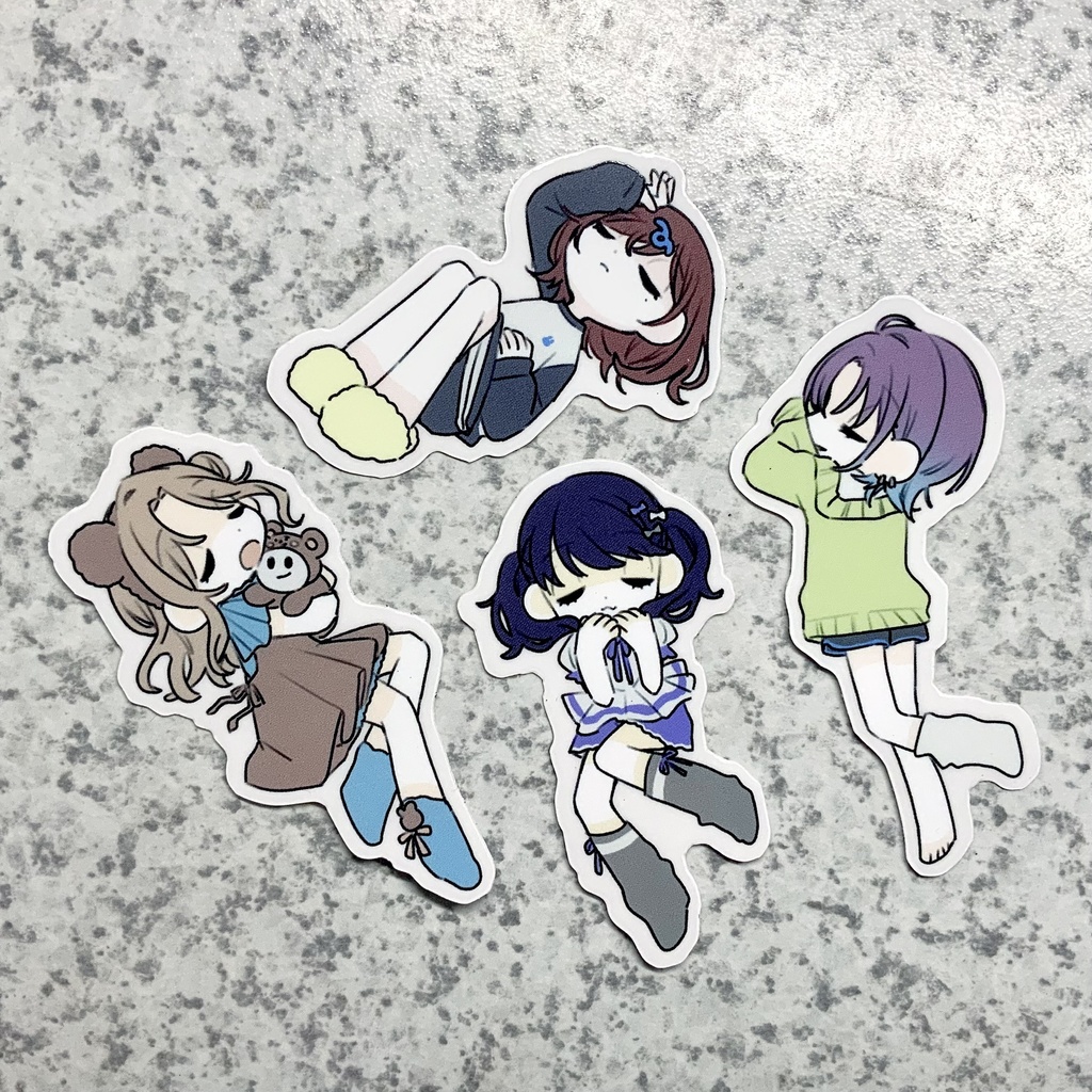 おやすみノクチル シールセット(4枚入り)