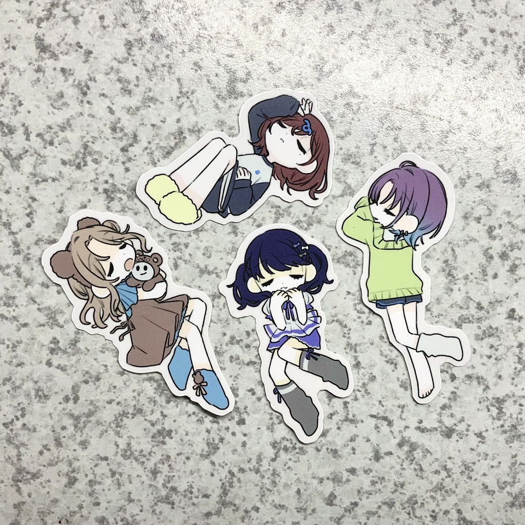 おやすみノクチル シールセット(4枚入り)