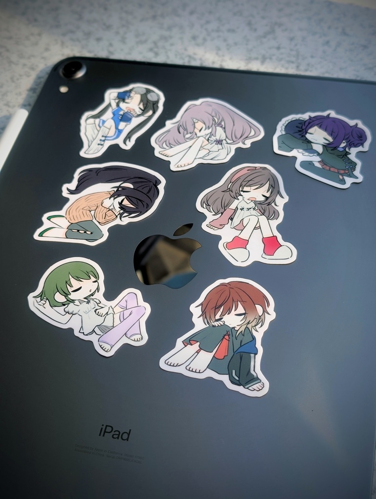 おやすみアンティーカ シールセット(5枚入り)